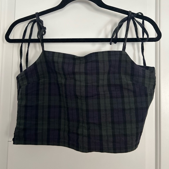 Brandy Melville Tops - Brandy Melville Plaid Crop Top